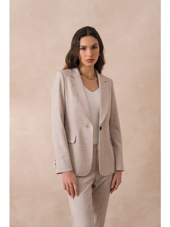 Attentif Paris – wholesale Kostymjacka – Dam – Heather figursydd kavaj för dam17