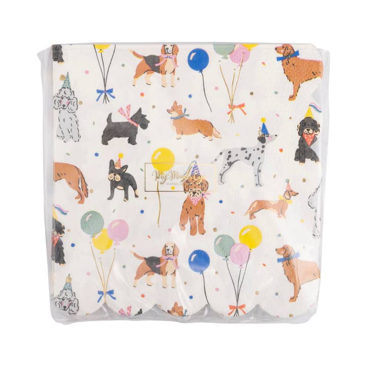 My Mind’s Eye - Wholesale Disposable napkin - PET1138 - Dog Party Cocktail Napkin5