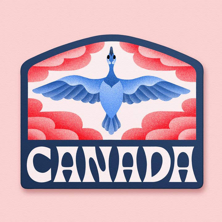 Canada Vinyl Sticker Mat Waterdicht Natuur Buiten voor wholesale door Julie Solvstrom Illustration