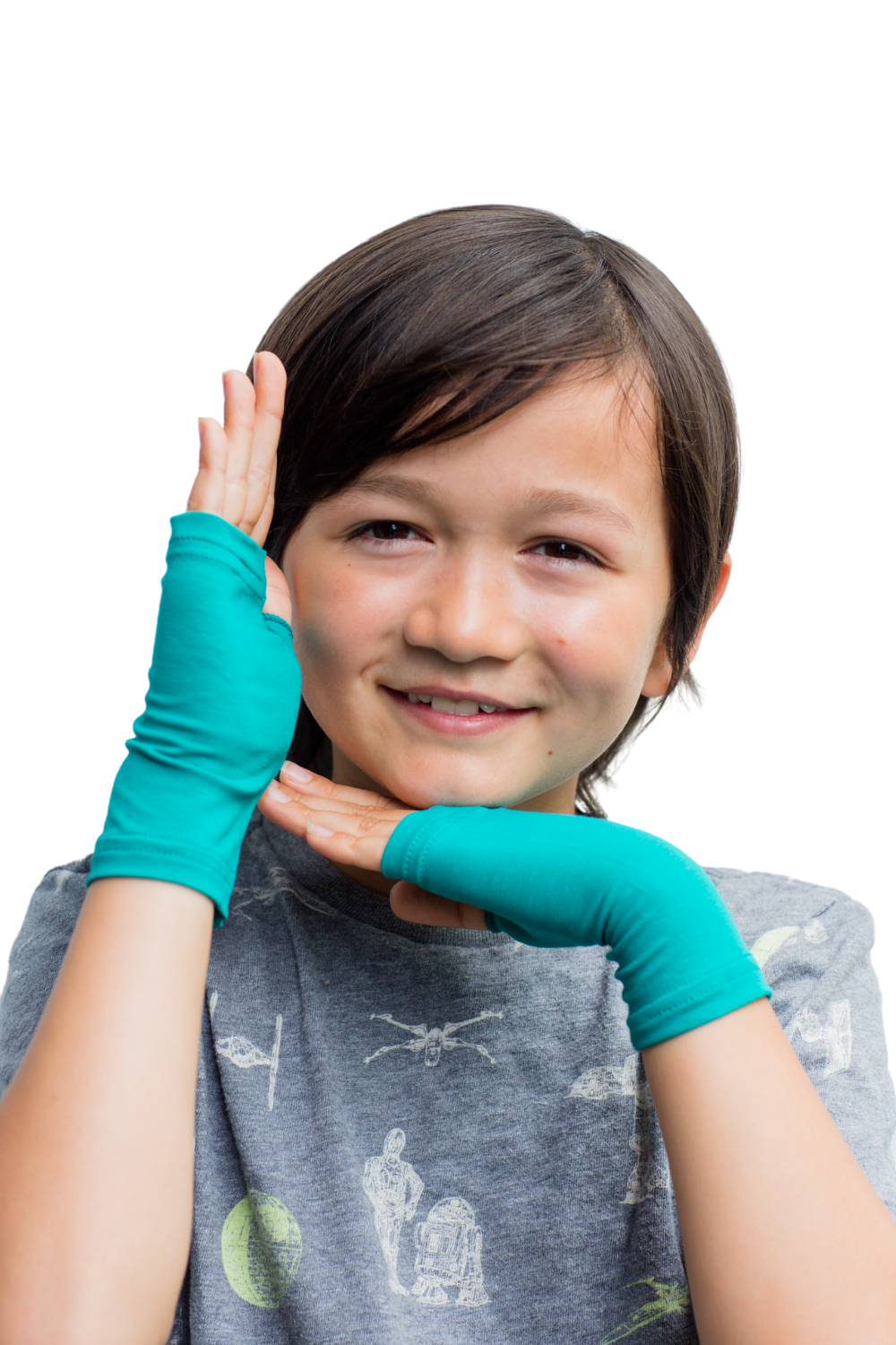YoRo Naturals – wholesale Gloves – Child – Fingerless Gloves for Eczema with TENCEL + Zinc - Kids1
