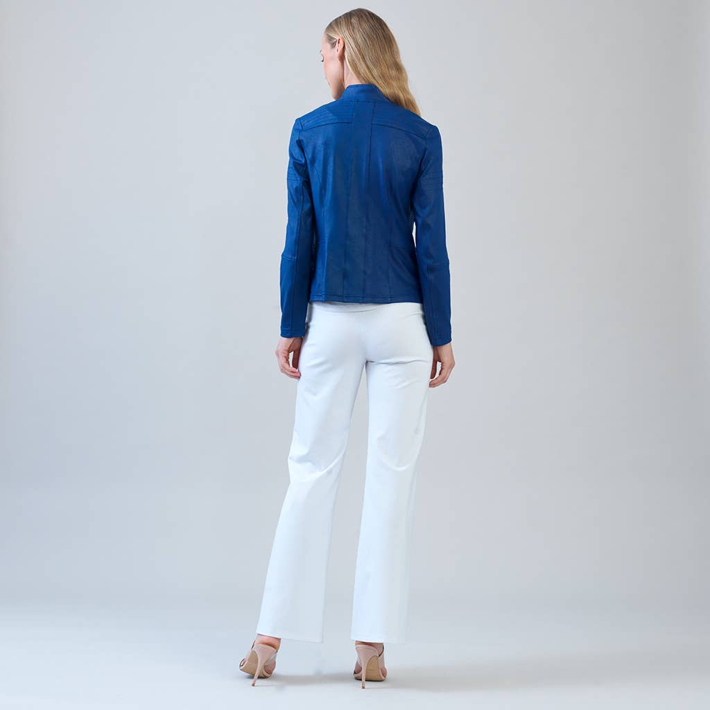 azul cobalto Jaqueta Biker Liquid Leather™ JK75 para venda a revendedores na Faire2