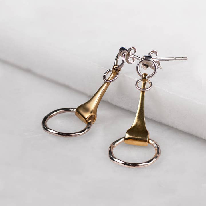 Camden - Equestrian Horse Bit Earring in Two Tone and other Purchase Wholesale camden. Free Returns & Net 60 Terms on Faire trending on Faire.