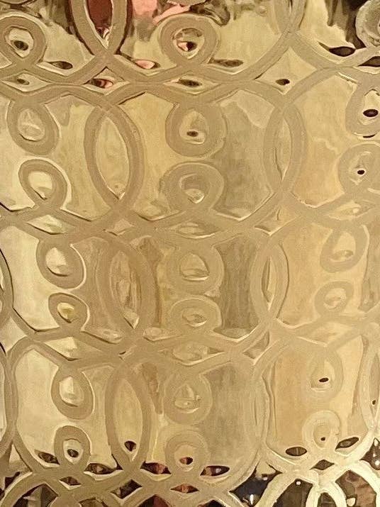 Hudson Gold Ceramic Scroll Ginger Jar (Multiple sizes) for wholesale by Noori Rug