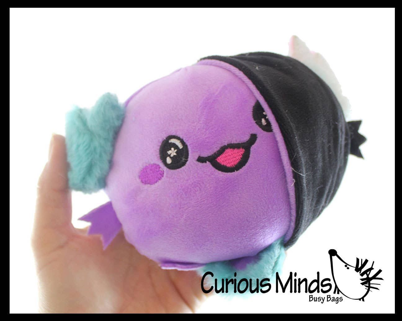 Curious Minds Toys - Wholesale Stuffed/Plush Toy - Kids & Baby - 1 Reversible Axolotl Animal Plush Flip Inside Out Animals - 5