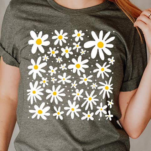 Grillig T-shirt met print van Daisey Spring voor wholesale door Select Apparel