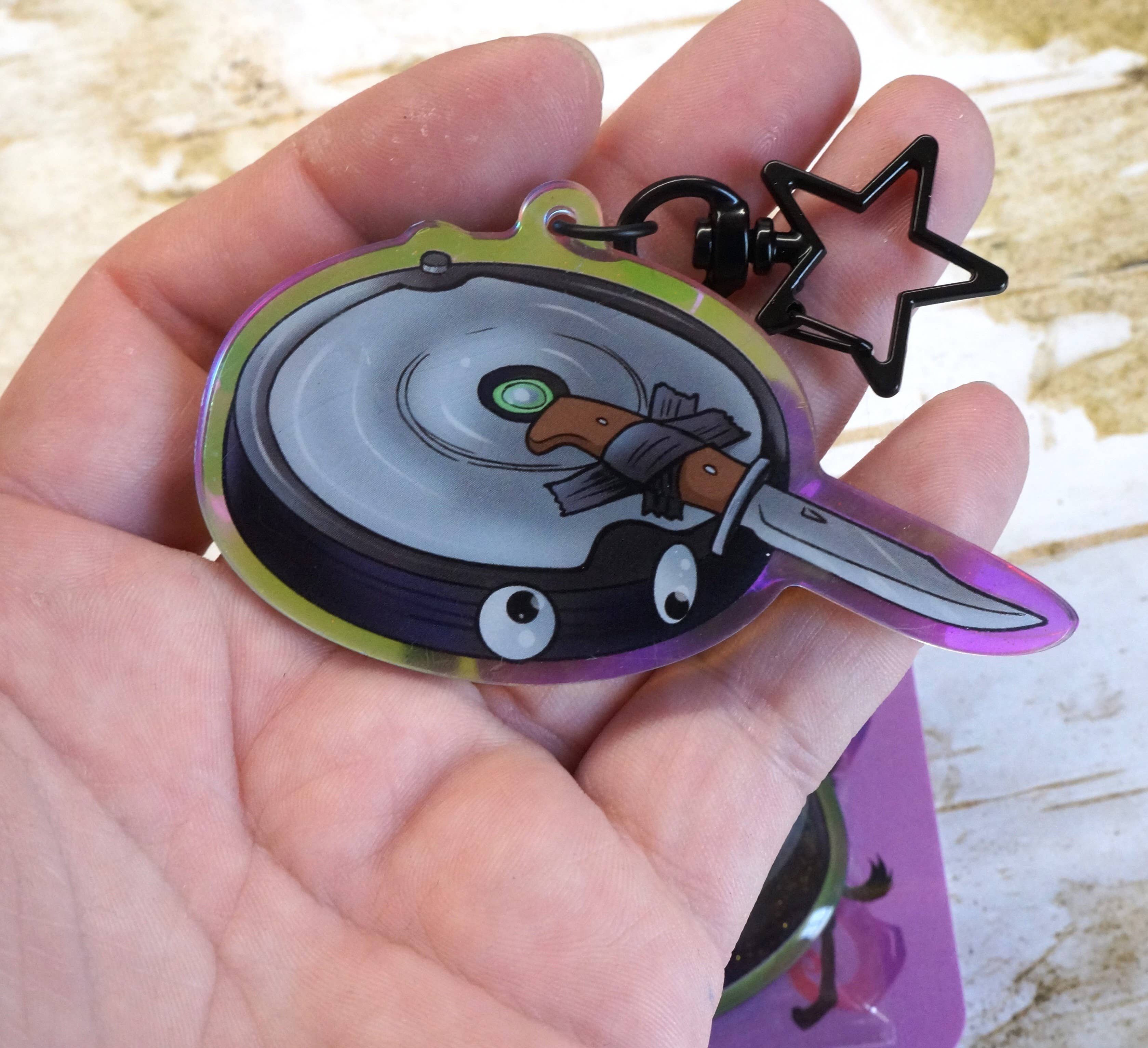 Goblin Grimm Gifts – wholesale Keychain – Unisex – Battle Roomba Keychain 1