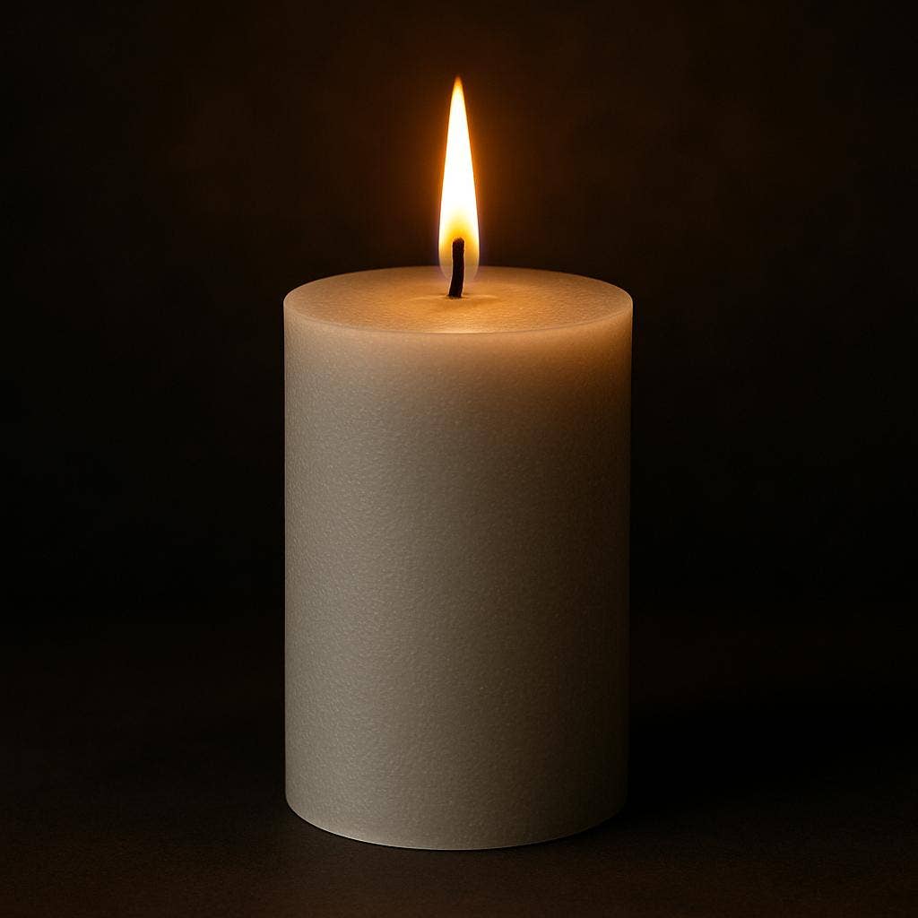 NHP International - Wholesale Pillar Candle - Light grey Sempre pillar candles 7x14cm1