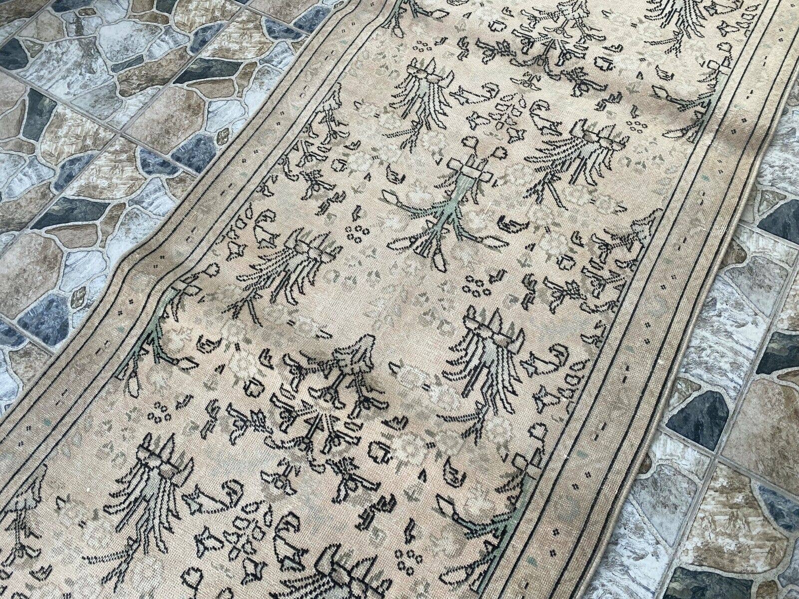 Oushak Rugs - Wholesale Runner Rug - Vintage Rug, Wool Oushak Runner Carpet Handmade 3.3x12.5 ft12