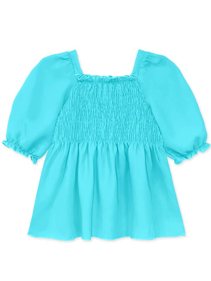 BB-TKT-18002T-Q12- Top de Moda para Niños Pequeños con Manga Abullonada para venta al por mayor de BonnieBianca