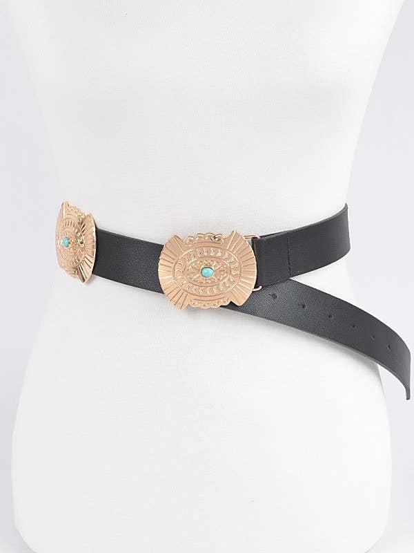 Gürtel im Western-Stil mit Türkis PB8539 für den Großhandel von anbfashion