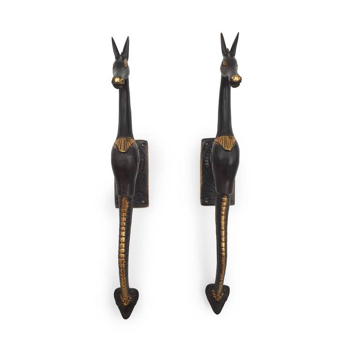 Mässingsdörrhandtag vilda djur för wholesale av FERN