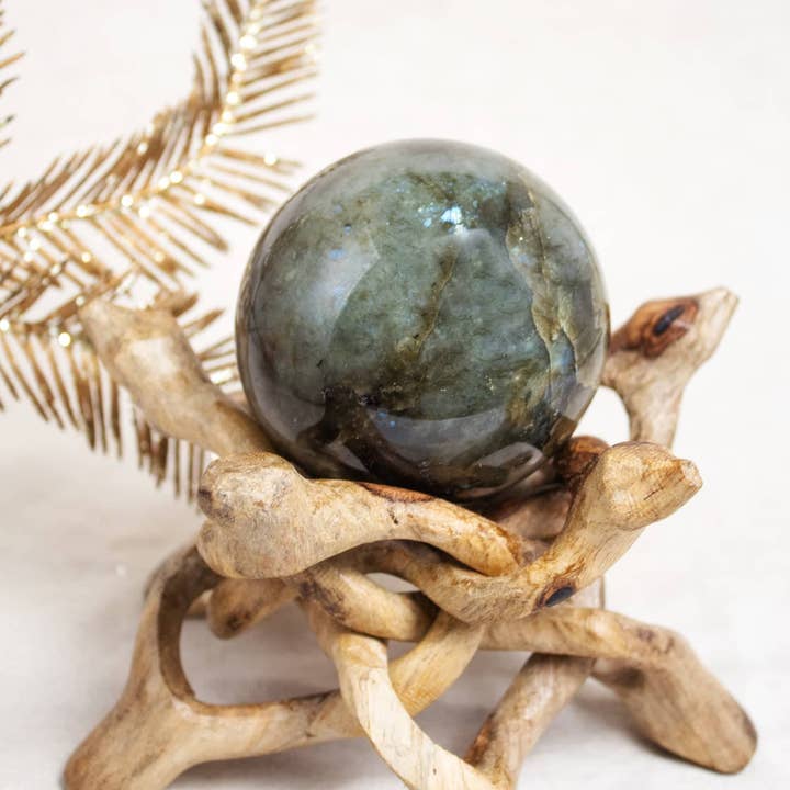 Tiny Rituals - Wholesale Spiritual Stone/Crystal - Labradorite Sphere - 1 of a Kind - Large - AAA Premium Quality21