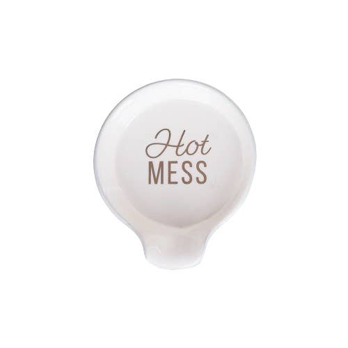 Blue SALE Hot Mess Cer Spoon Rest for wholesale on Faire