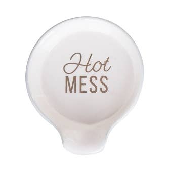 Blue SALE Hot Mess Cer Spoon Rest for wholesale on Faire0