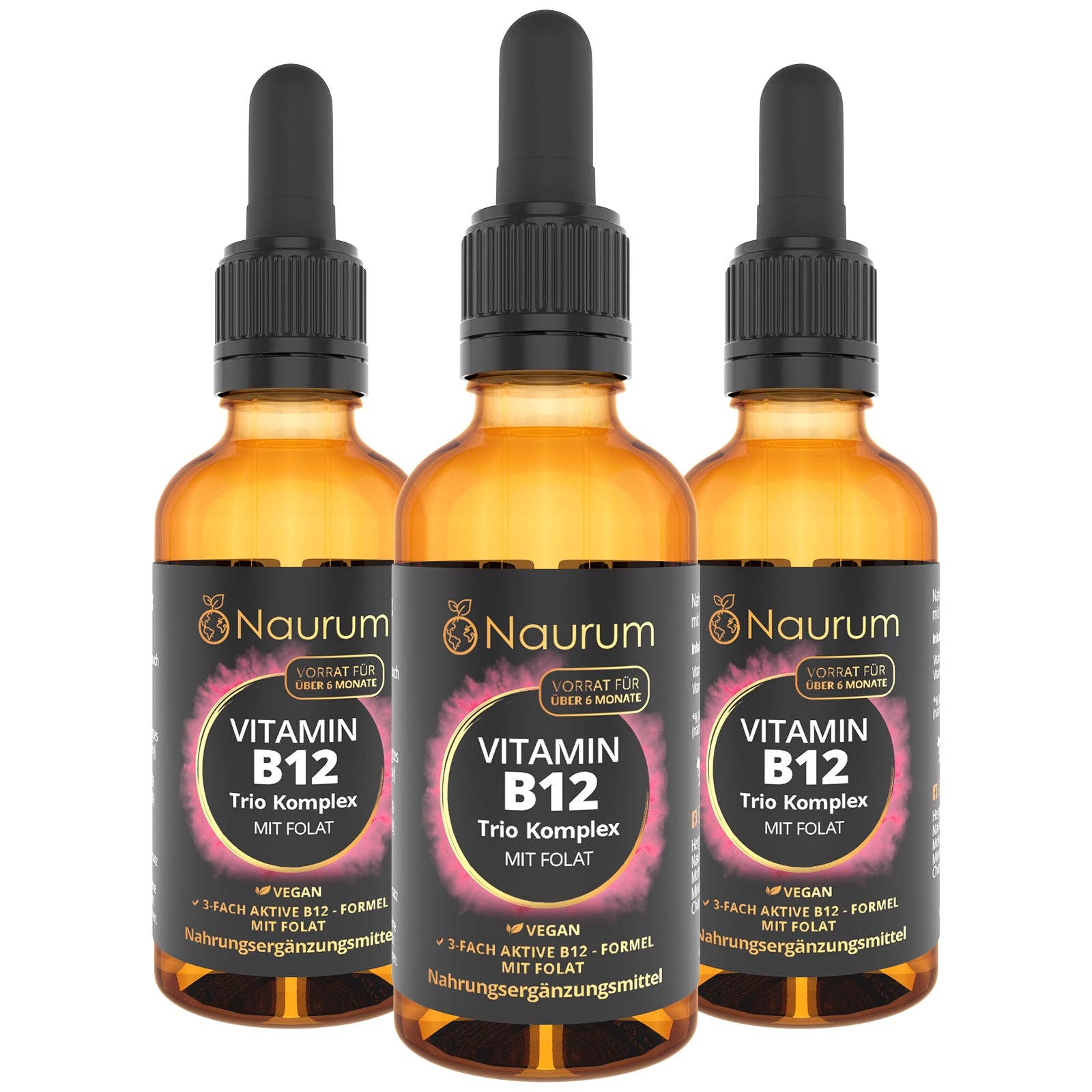 Naurum - Wholesale Oral Supplement/Vitamin - Vitamin B12 trio complex with folate12