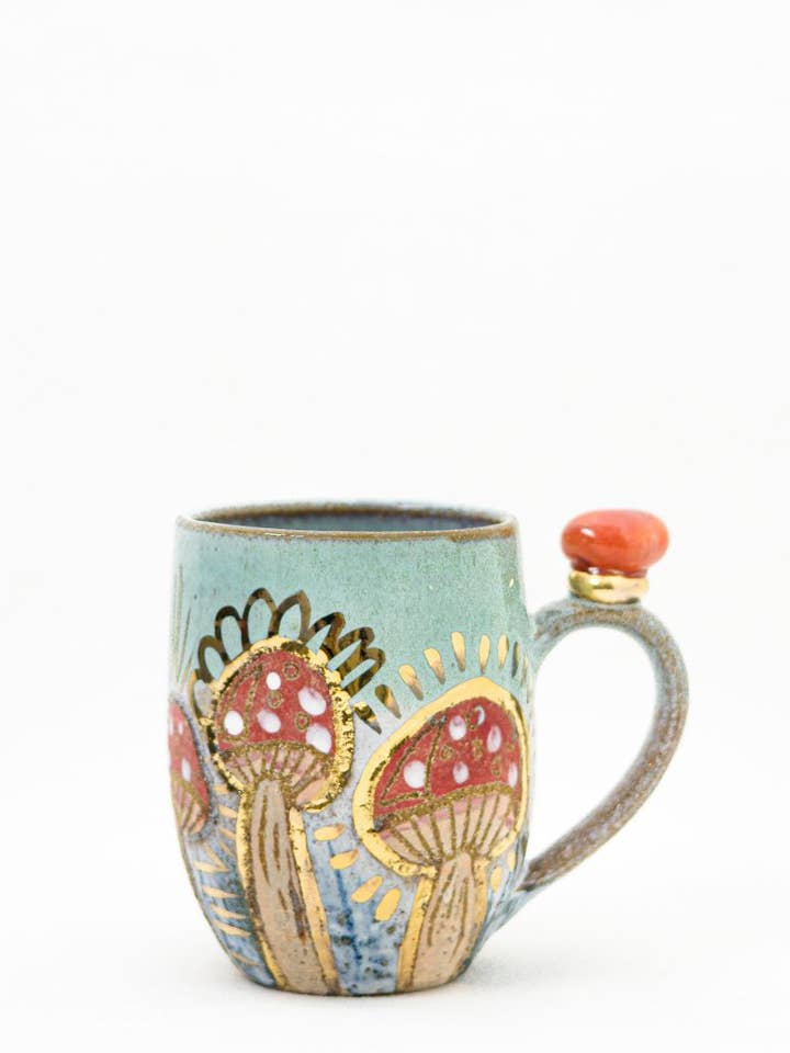 Fairy Ring Crystal Cup with magic vibes for wholesale by Carys Martin Ceramics