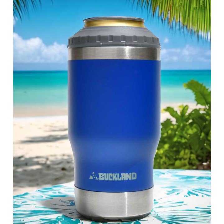 Buckland Adventure Gear - Wholesale Drink Huggers & Koozies - 4-in-1 Beverage Cooler Tumbler4