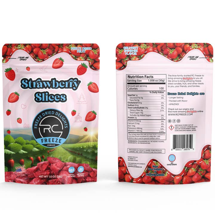 Freeze Dried Strawberries for wholesale by RC Freeze LLC