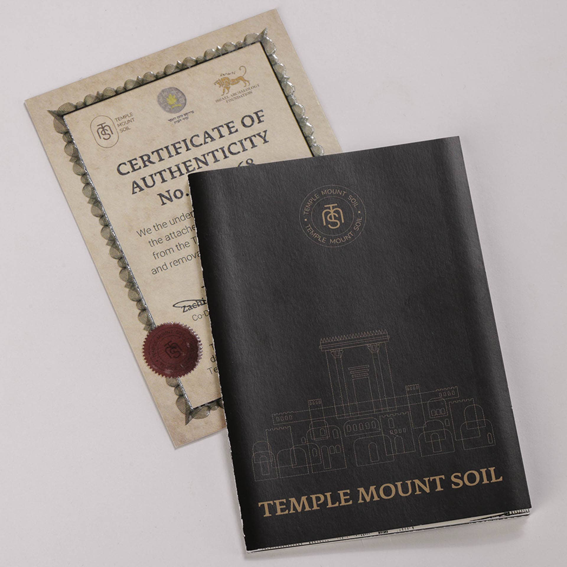Swanson Christian Products - Wholesale Gift Bag Set/Pack - Temple Mount Soil Boxed Gift Set Black4