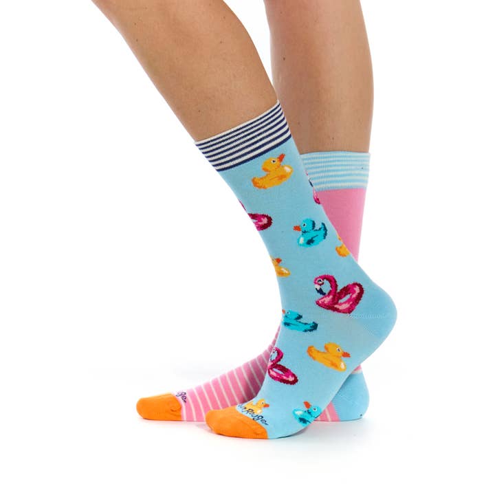 Ruban Rouge - Wholesale Socks - Unisex - Ondine mismatched women's sock - 35/38 - 39/421