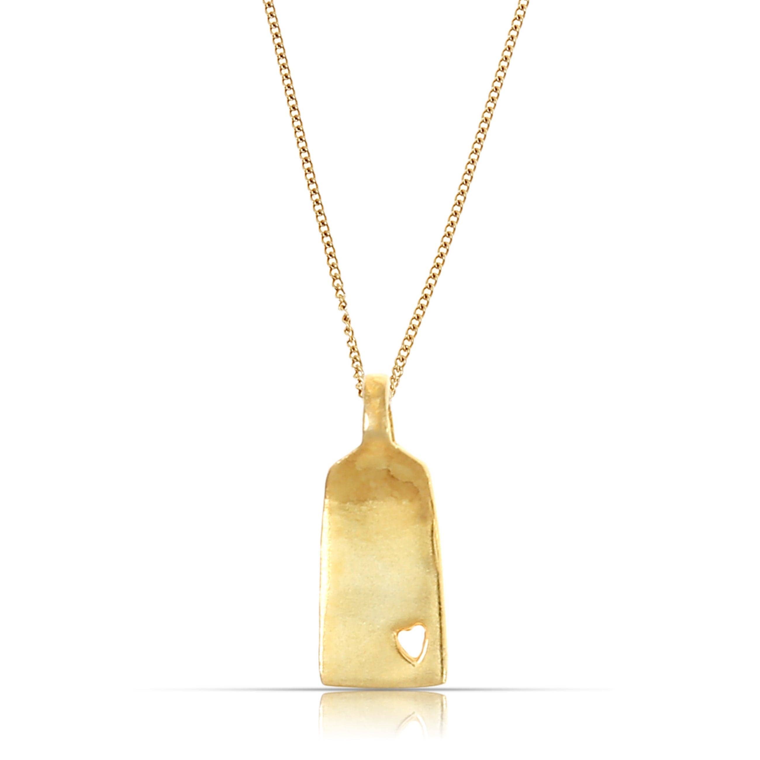 Made By Nami - Wholesale Pendant/Charm Necklace - Gold necklace made of 925 sterling silver with heart0