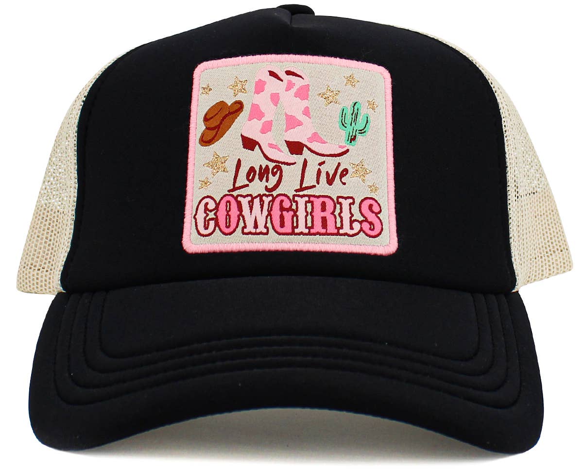 KBETHOS - Wholesale Trucker Hat - Women's - Long Live Cowgirls Meshback Ballcap0
