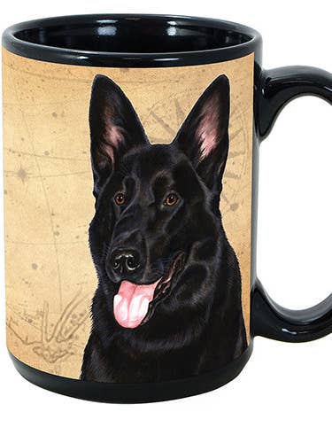 My Faithful Friend Mugs German Shepherd -Black for wholesale by Pet Gifts USA, LLC
