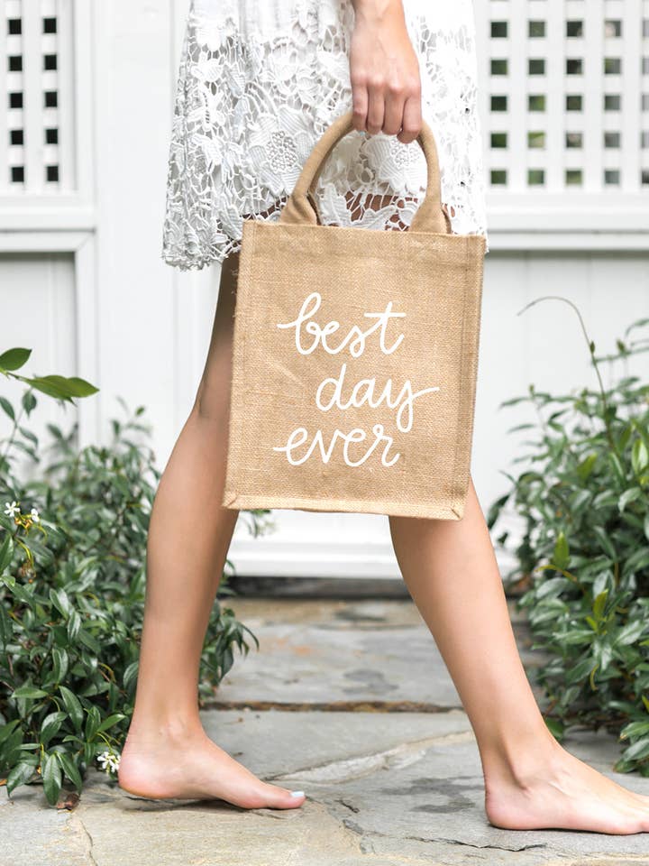Sac cadeau réutilisable - Best Day Ever pour la vente par The Little Market