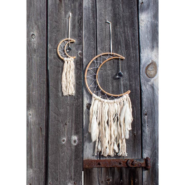 dZi Handmade - Wholesale Wall Accent - Small White Moon Wall Decor4