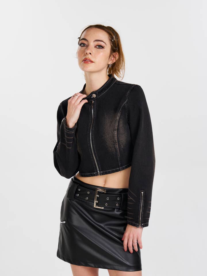 Pretty Damage - Venta al por mayor Cazadora vaquera - Mujer - Chaqueta vaquera Fuel Reload1