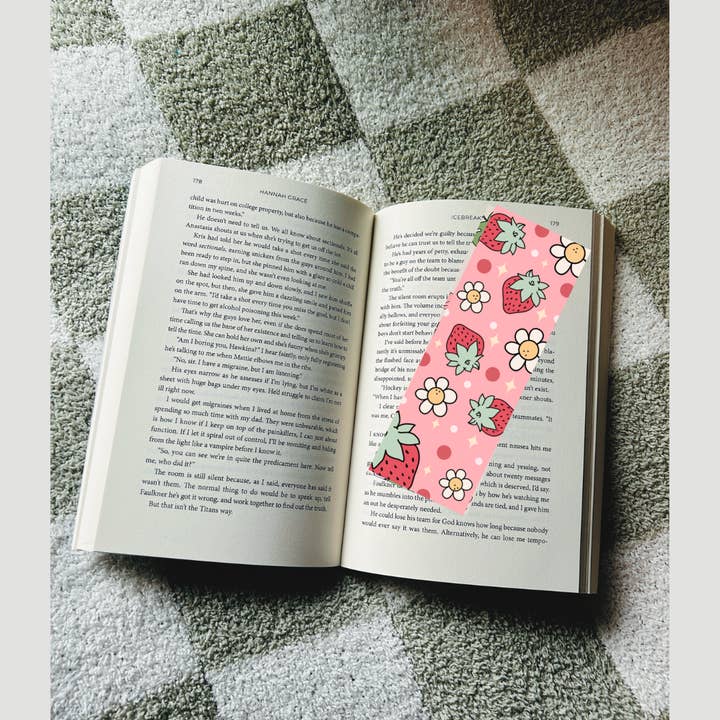 Strawberry and Daisy Bookmark for wholesale by S and S Stickers