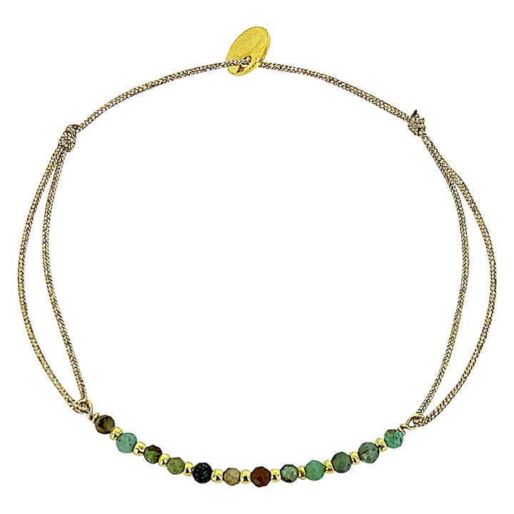 Sophie Deschamps Bijoux - Wholesale Beaded Bracelet - COMANCHES BRACELET, African turquoise (BCA12)1