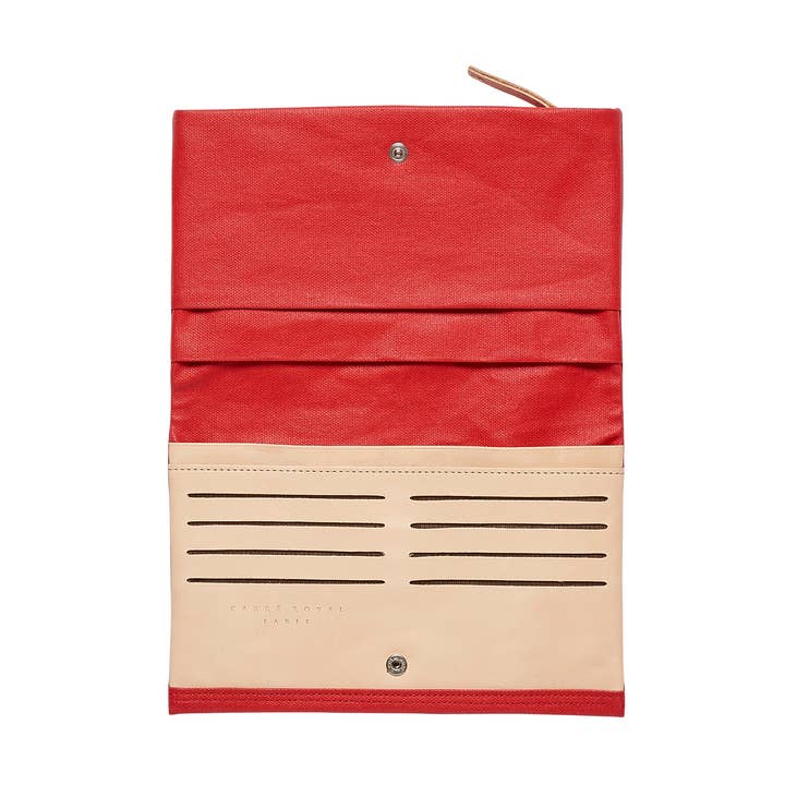 Red large Canvas Wallet for wholesale by Carre Royal