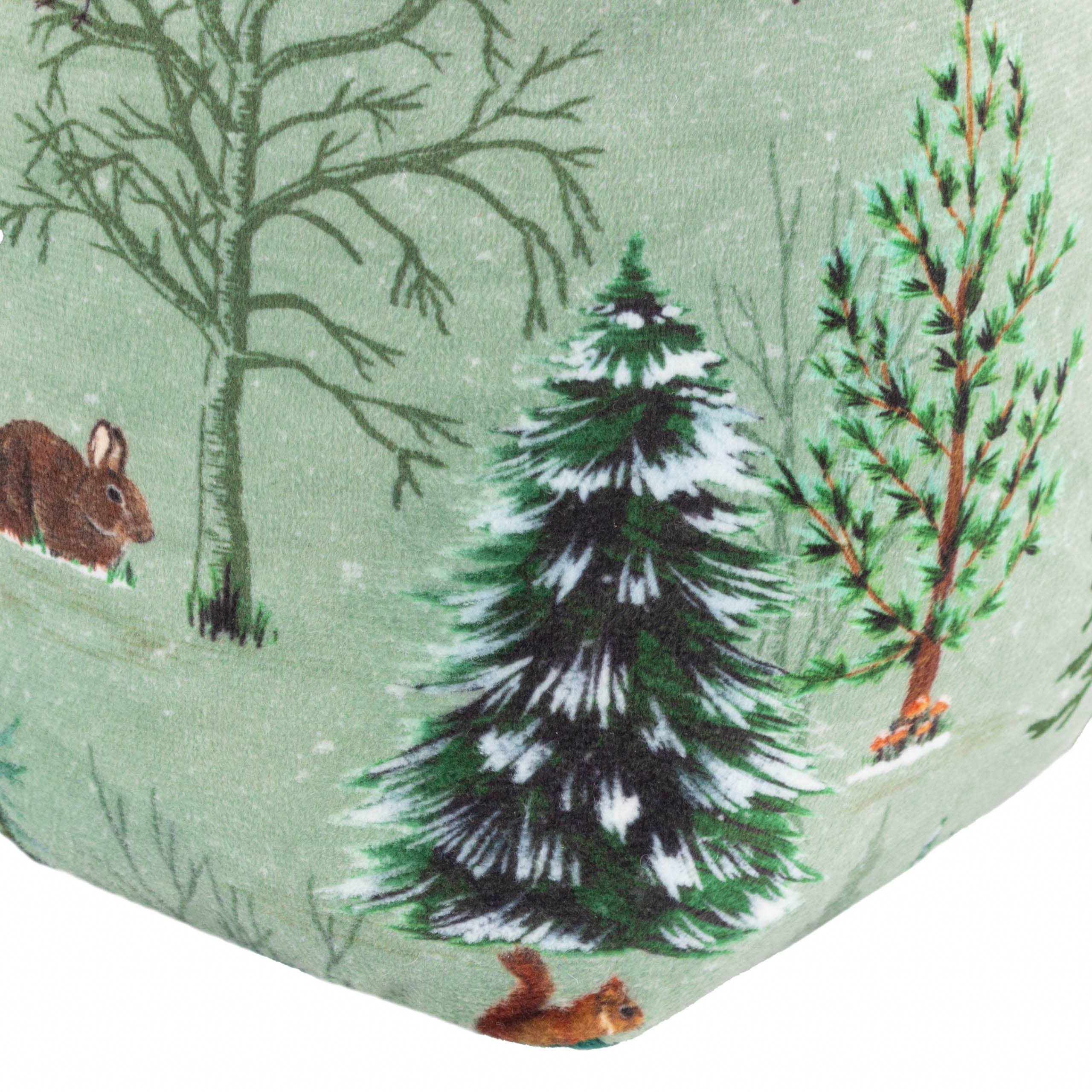 Lodge Wood Velvet Door Stop Oak Green for wholesale on Faire3