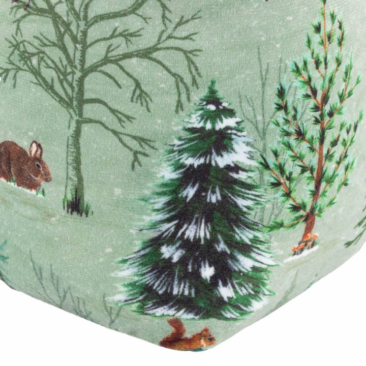 Lodge Wood Velvet Door Stop Oak Green for wholesale on Faire3