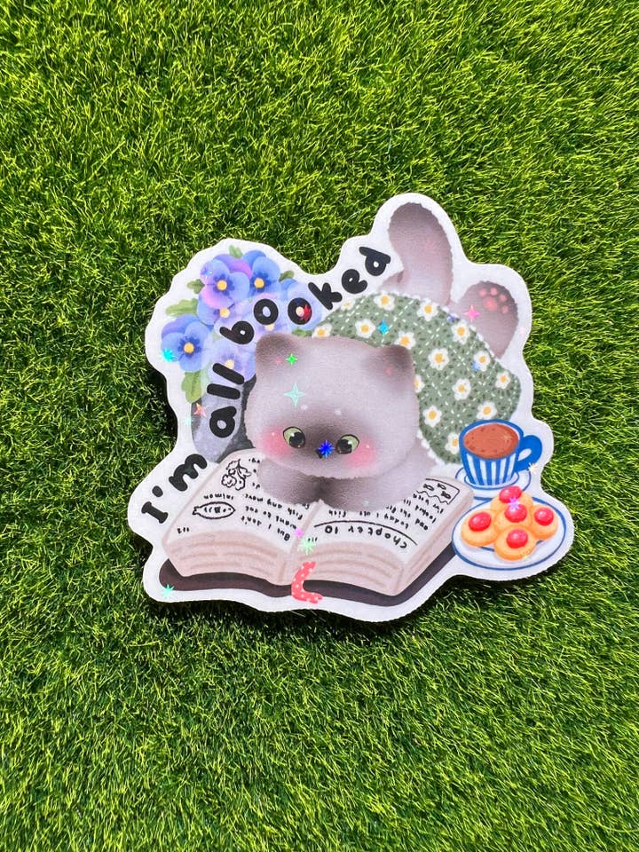 I'm All Booked Sticker for wholesale by Mothers Of Orion