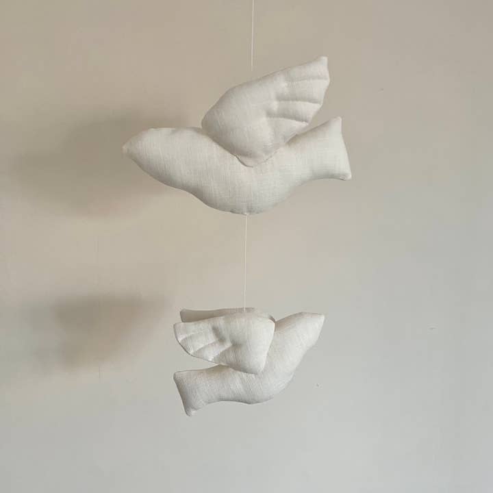 Edie & Joe - Wholesale Baby Mobile - Linen Bird Hanging Decor4