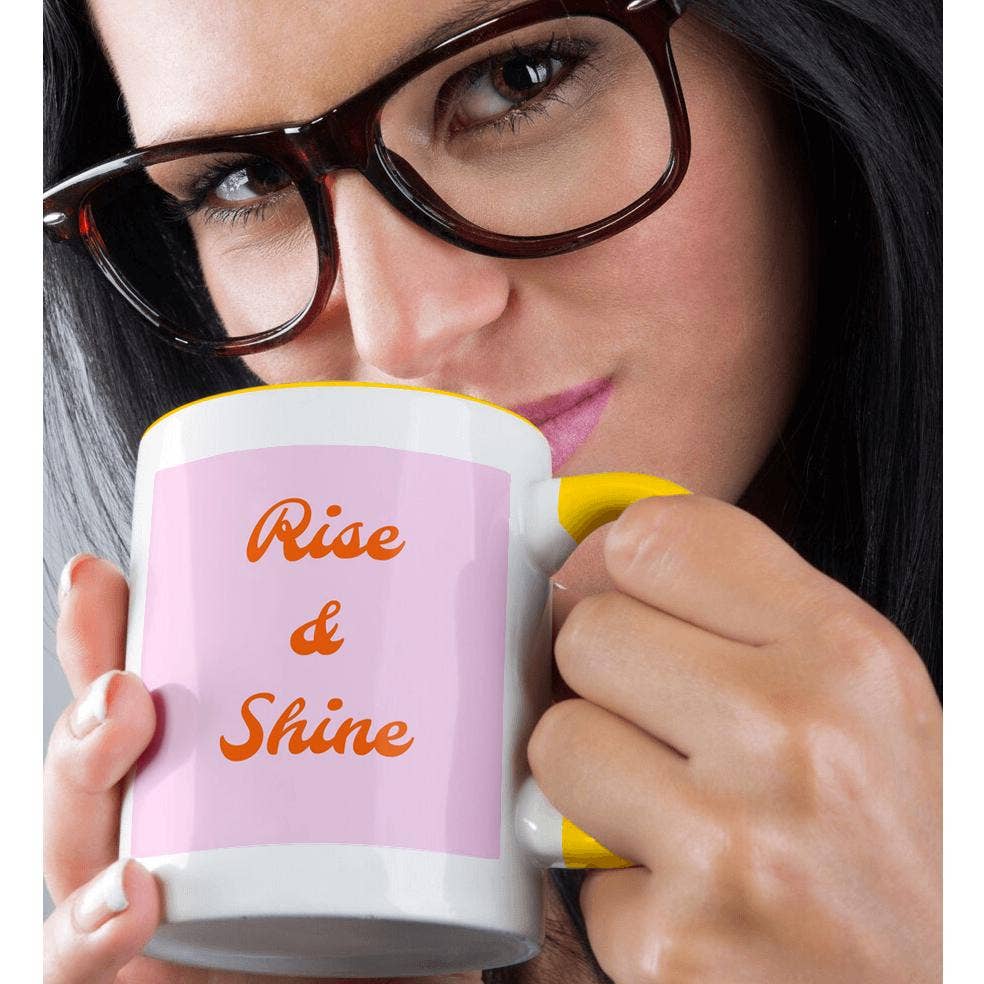 3dRose - Wholesale Coffee Mug - 3dRose, Image of Rise And Shine Quote, Mug1
