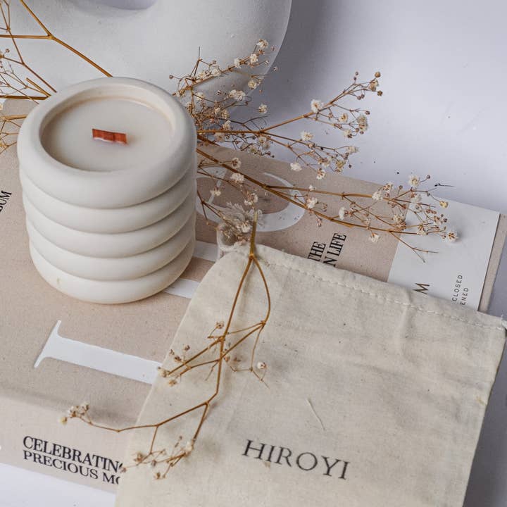 Hiroyi Decor - Wholesale Jar/Filled Candle - Minimalist Ring Candle Jar1