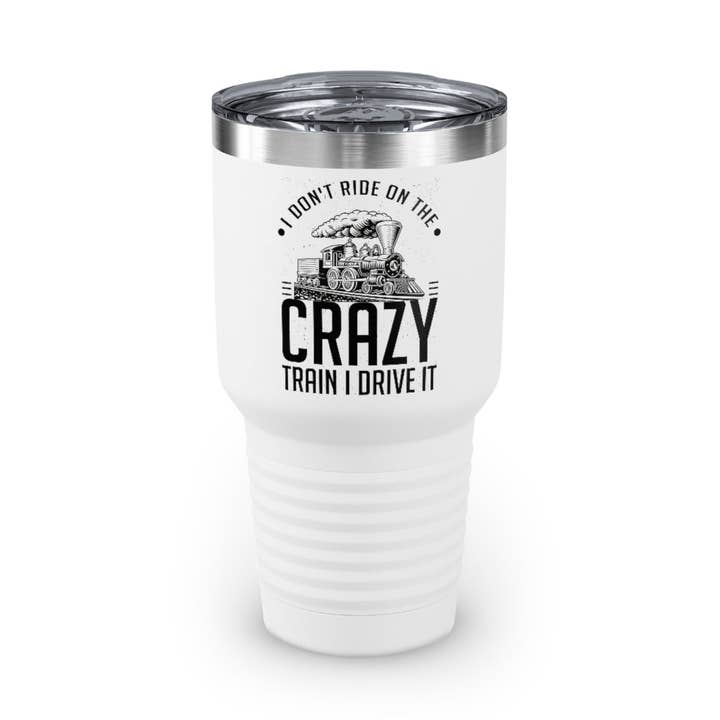 30oz Tumbler Färger i rostfritt stål Roliga jag reser inte Galna tåg Motortransport Kvinnor Män Nyhetstransport Sarkasm Vägar Järnvägsfläkt för wholesale av Teegarb LLC