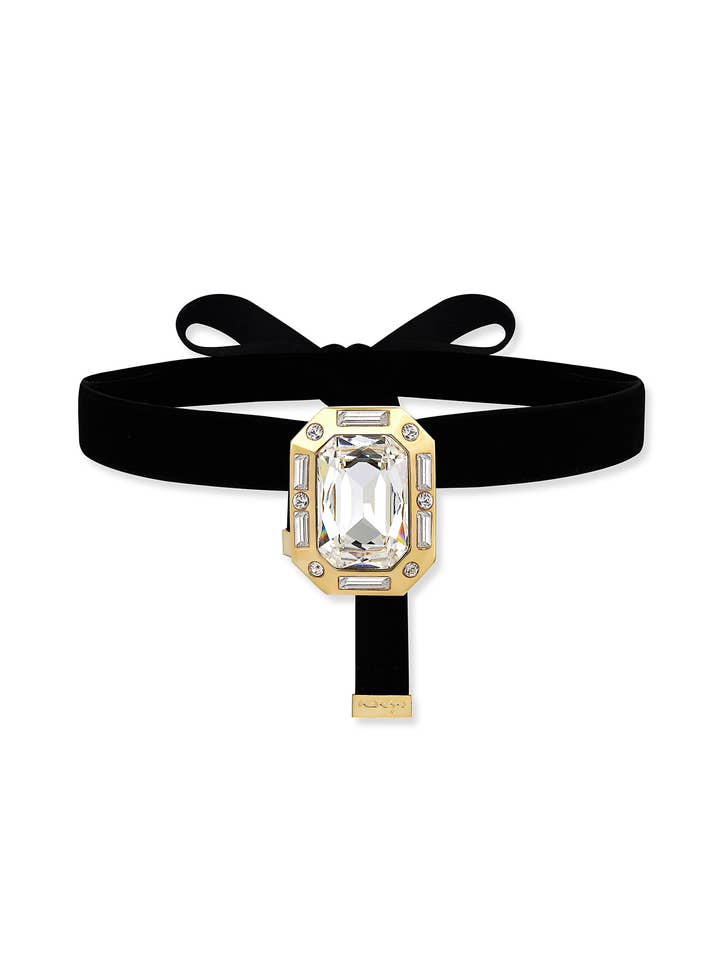 Place Vendome Grande Diamond Crystal Brooch Choker for wholesale by Ninon