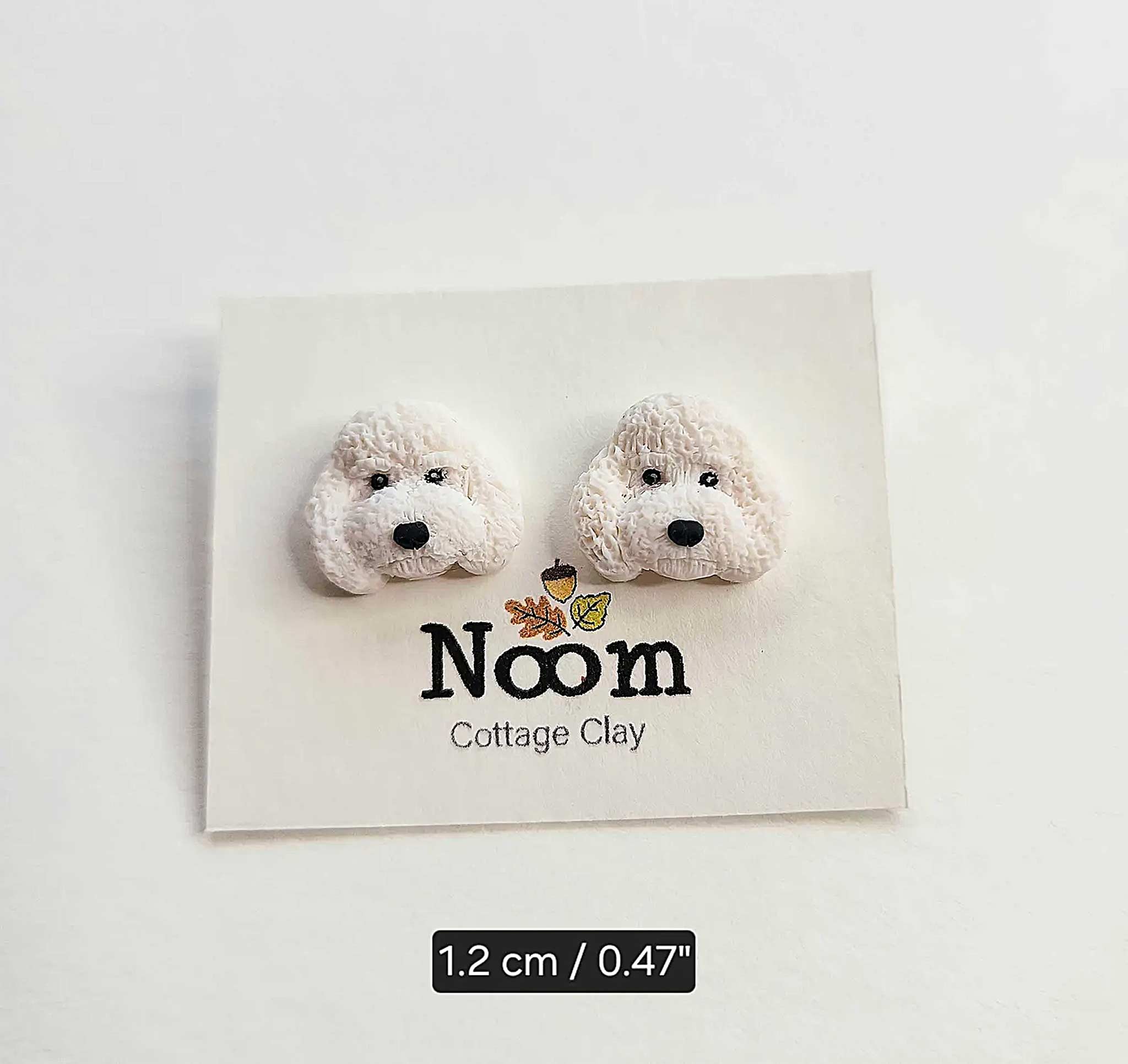 NoomCottageClay - Wholesale Stud/Post Earrings - Toy Poodle Stud Earrings | Cute Dog Jewelry1