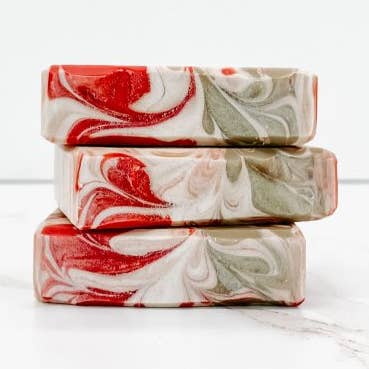 Strawberry Fields Bar Soap-Fresh Moisturizing Clean for wholesale by Beehive Naturals LLC