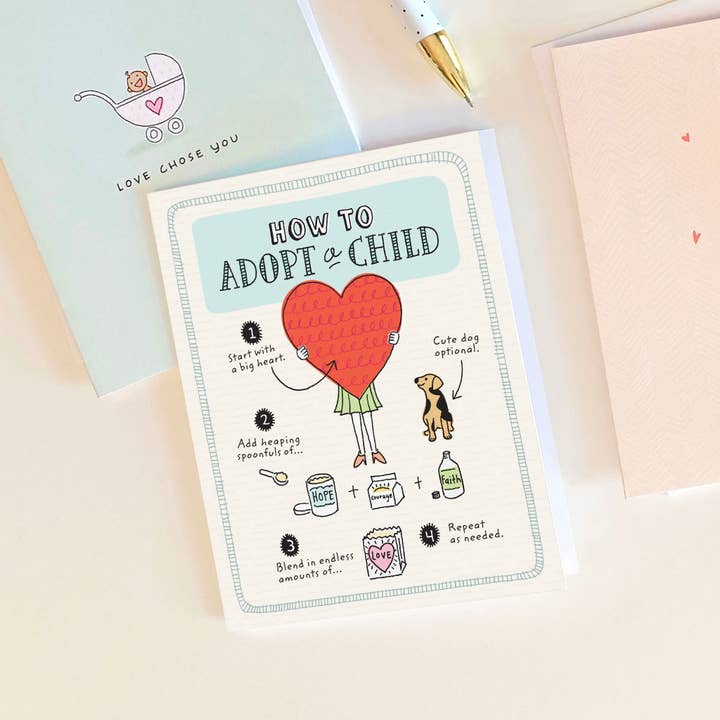 Adoptionly Yours - Wholesale Everyday Greeting Card - How to Adopt Adoption Card