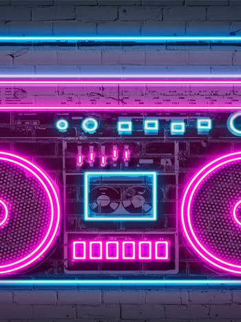 Neon Art - Boombox for wholesale by BLUE SHAKER