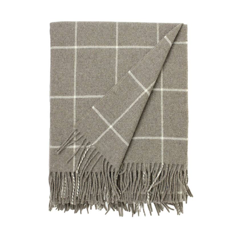 小物 CTHY YAK WOOL STOLE WINDOWPANE CHECK CTHY YAK WOOL STOLE WINDOWPANE CHECK