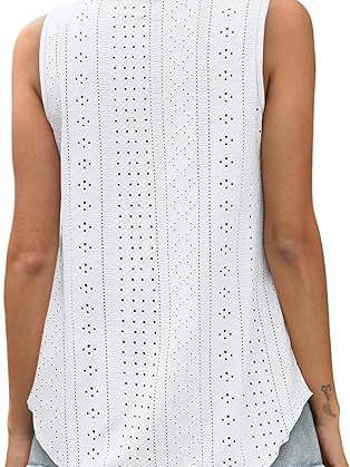 Lovesoft - Wholesale Tanktop - Dames - Dames zomerse losvallende mouwloze top met ronde hals1