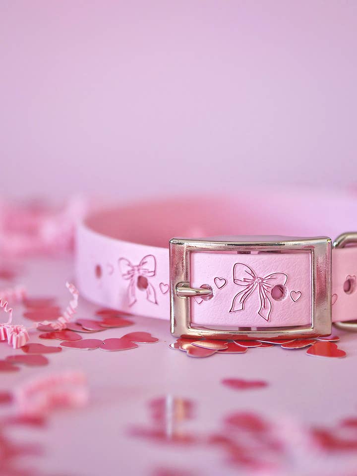 Evermore (Pink) - Embossed Explorer Collar for wholesale by Woof and Snout