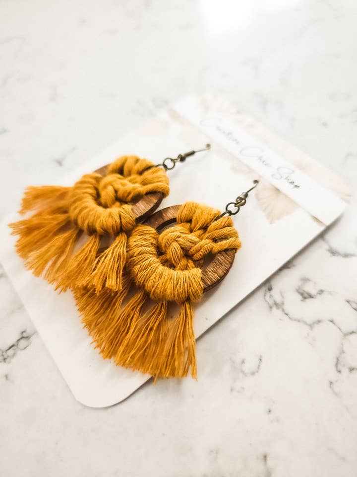 Macrame Øreringe for engroshandel hos Creative Chic Shop