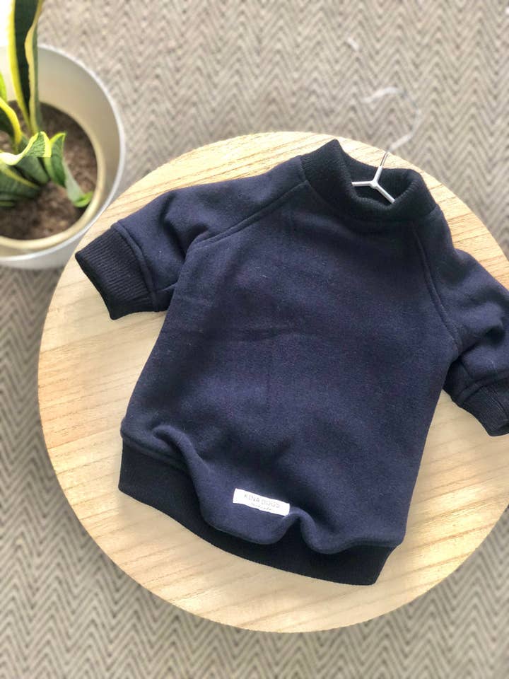 SWEAT POUR CHIEN BLEU MARINE pour la vente par Kina Dogs